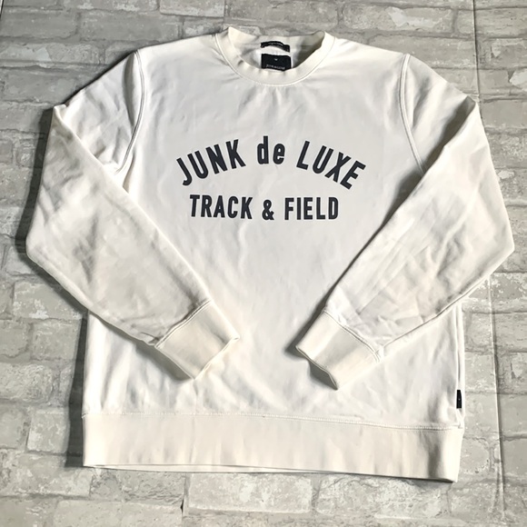 Lindbergh: Junk de LUXE Mens Organic Cotton Logo Sweatshirt - Picture 3 of 6